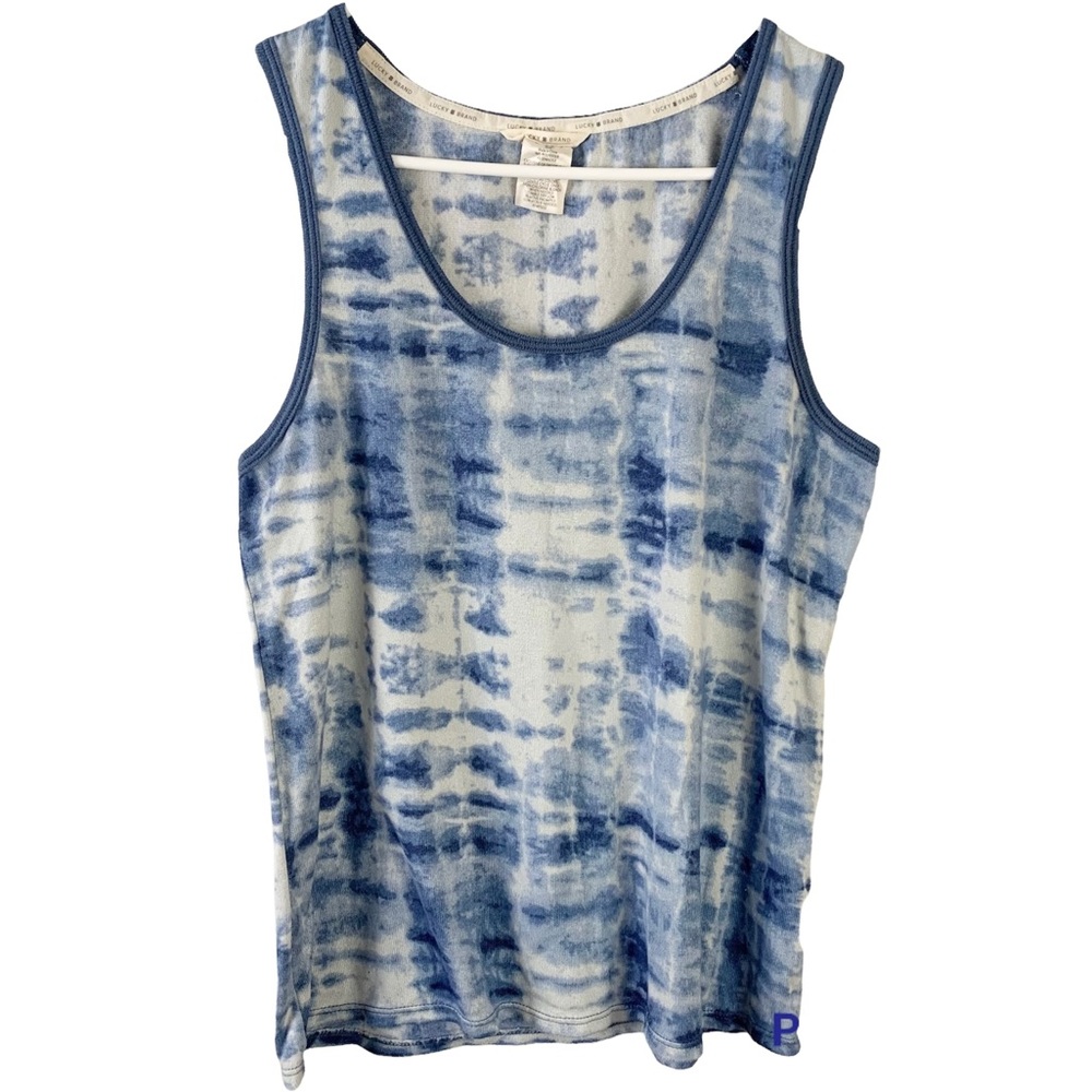 Lucky Brand soft tie dye sleeveless top women’s Size Medium